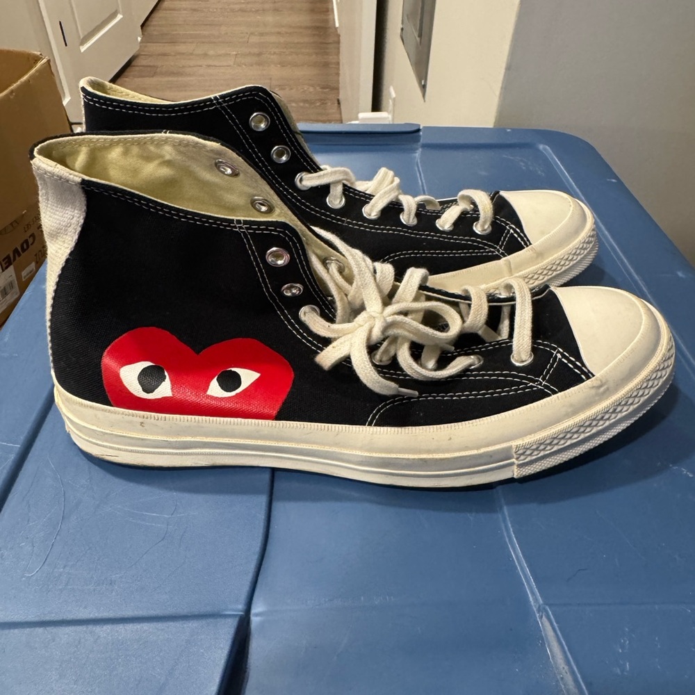 CdG PLAY x Converse Chuck Taylor All Star Peek-A-Boo High-Top Sneakers
